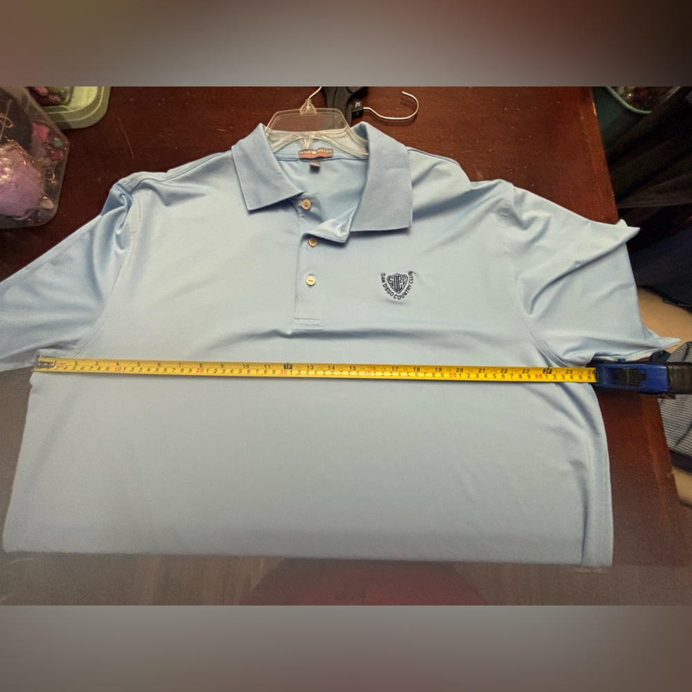 Peter millar sanDiego country club summer comfort baby blue xl polo golf shirt - Picture 6 of 6